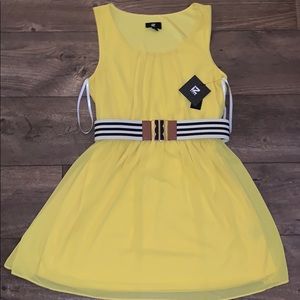Yellow Chiffon Dress